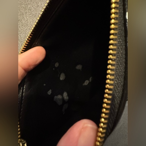 Kate Spade New York Pencil Pouch Black/Gold Patent Leather Scatter Dot + BONUS - Picture 6 of 6